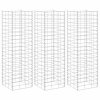 vidaXL Gabiónové vyvýšené záhony 3 ks 30x30x100 cm, železo