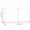 vidaXL Závesné TV skrinky 2 ks dymový dub 60x30x30 cm