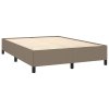 vidaXL Posteľný rám boxspring s matracom sivohned 140x200 cm látka