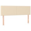 vidaXL Posteľný rám boxspring s matracom krémový 140x200 cm látka