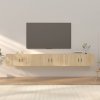 vidaXL Nástenné TV skrinky 3 ks dub sonoma 100x34,5x40 cm