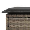 Detail 2 Grey Rattan Dark grey premium cushion