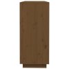 vidaXL Komoda medovo-hnedá 110,5x35x80 cm masívne borovicové drevo