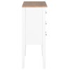 vidaXL Komoda biela 54x30x80 cm masívne drevo
