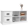 vidaXL TV skrinka lesklá biela 102x35,5x47,5 cm kompozitné drevo