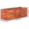 vidaXL Vyvýšený záhradný záhon, akáciové drevo 150x50x50 cm