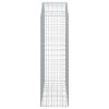 vidaXL Oblúkový gabionový kôš 150x50x160/180 cm pozinkované železo