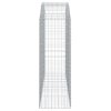 vidaXL Oblúkový gabionový kôš 200x50x140/160 cm pozinkované železo