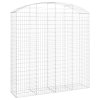 vidaXL Oblúkový gabionový kôš 200x50x200/220 cm pozinkované železo
