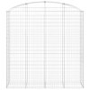 vidaXL Oblúkový gabionový kôš 200x50x200/220 cm pozinkované železo