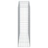 vidaXL Oblúkový gabionový kôš 200x50x160/180 cm pozinkované železo