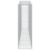 vidaXL Oblúkové gabiónové koše 3ks 400x50x160/180cm pozinkované železo