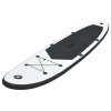 vidaXL Nafukovací Stand up paddleboard, čierno biely