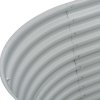 vidaXL Vyvýšený záhradný záhon 160x80x81cm,pozinkovaná oceľ,strieborný