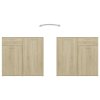vidaXL Komoda dub sonoma 160x36x75 cm drevotrieska
