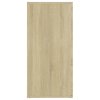 vidaXL Komoda dub sonoma 160x36x75 cm drevotrieska