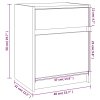 vidaXL Nočné stolíky 2 ks čierne 40x31x50 cm borovicový masív