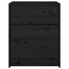 vidaXL Nočné stolíky 2 ks čierne 40x31x50 cm borovicový masív