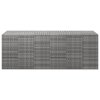 vidaXL Záhradný box na vankúše z polyratanu 291x100,5x104 cm sivý