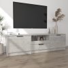 vidaXL TV stolík betónový sivý 140x35x40 cm spracované drevo