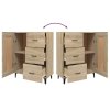 vidaXL Komoda vo farbe dubu sonoma 69,5x34x90 cm spracované drevo