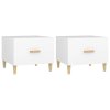 vidaXL Konferenčné stolíky 2 ks biele 50x50x40 cm kompozitné drevo
