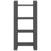 vidaXL Knižnica/deliaca stena sivá 60x35x125 cm masívne drevo