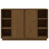 vidaXL Komoda medovohnedá 120x35x80 cm borovicový masív