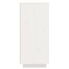 vidaXL Komoda biela 60x35x80 cm borovicový masív