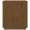 vidaXL Komoda, medovo hnedá 65,5x40x75 cm, borovicový masív