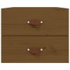 vidaXL Nástenné nočné stolíky 2 ks medovohnedé 50x36x40 cm
