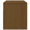 vidaXL Nástenné nočné stolíky 2 ks medovohnedé 50x36x40 cm
