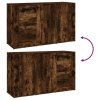 vidaXL Komoda dymový dub 100x33x59,5 cm spracované drevo