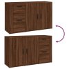 vidaXL Komoda hnedý dub 100x33x59,5 cm spracované drevo