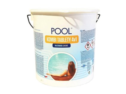 Multifunkčné tablety na chlórovú dezinfekciu bazénovej vody LAGUNA 4v1 Pool Kombi 2,2kg