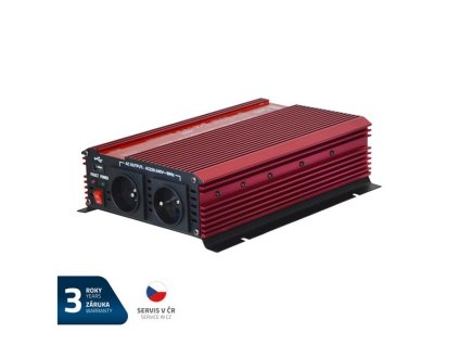 Menič napätia GETI GPI 1612 12V/230V 1600W USB