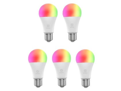 Smart LED žiarovka E27 10W RGB CCT WOOX R9074/5pack WiFi Tuya sada 5ks