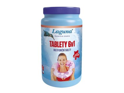 Multifunkčné tablety pre chlórovú dezinfekciu bazénovej vody LAGUNA 6v1 Mini 1kg