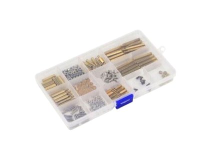 Dištančné stĺpiky, skrutky a matičky M2,5 a M3 - sada 60ks stĺpikov