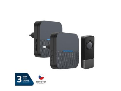 Zvonček bezdrôtový GETI GWD207B sada