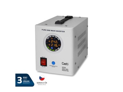 Zdroj záložný GETI GEP300 sinus 300W (500VA)