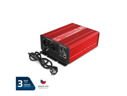 Menič napätia GETI GPIU 1012S 12V/230V 1000W