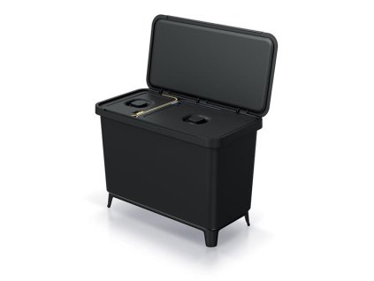 Kôš odpadkový SYSTEMA čierny 1x10l+1x23l