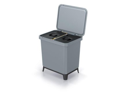Kôš odpadkový SYSTEMA svetlo šedý 2x10l