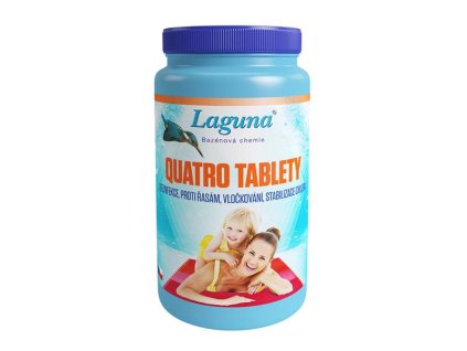Multifunkčné tablety pre chlórovú dezinfekciu bazénovej vody LAGUNA 4v1 Quatro 2,4kg
