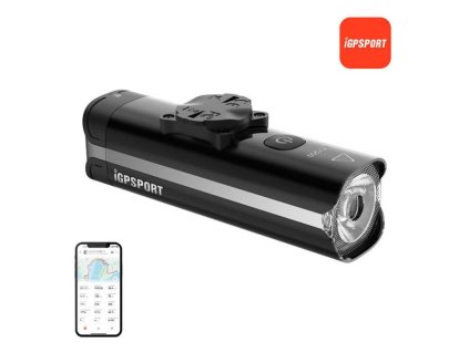 Svietidlo na bicykel predný iGPSPORT VS1200 Bluetooth