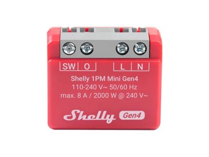 Smart Switch SHELLY 1PM Mini Gen4 WiFi Zigbee Bluetooth Matter
