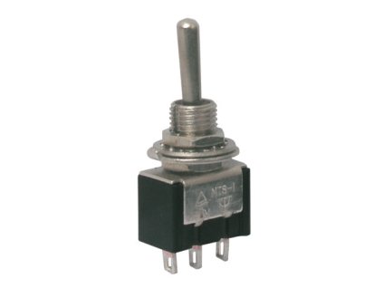 TIPA Přepínač páčkový 3pol./3pin (ON)-OFF-(ON)