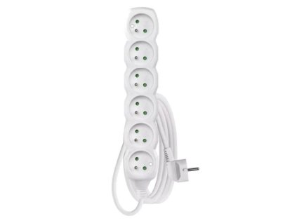 EMOS Predlžovací prívod 6 zásuviek 2m