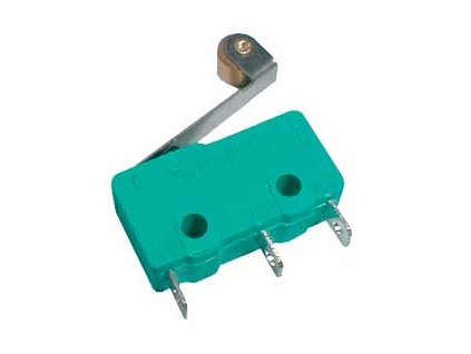 TIPA Mikrospínač ON-(ON) 5A s páčkou+v. L=17